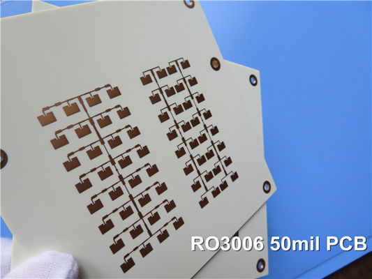RO3006 구리 코팅 침수 금 RF PCB 보드 2층 50 밀리 1OZ