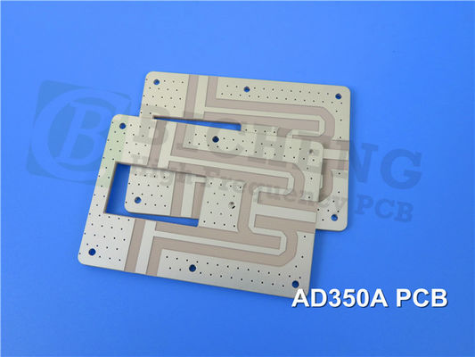 2층 AD350A PCB 0.8mm 30mil 몰입 은 실크 스크린이 없습니다