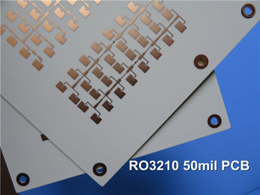 50 밀리 RO3210 PCB 2층 녹색 솔더마스크 몰입 금