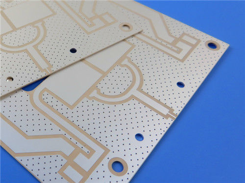 이중 면 PCB 20 밀리 RO3010 녹색 마스크와 함께 흰색 전설 몰입 은