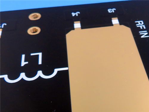 Double-Sided F4BTMS220 RF PCB Board with 0.127mm Thick Core and UL-94 V0 Flame Retardancy