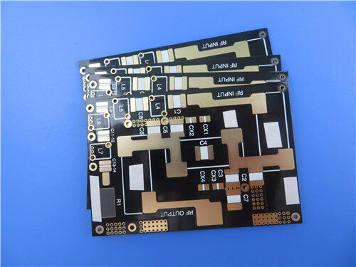 쌍면 F4BTM300 PCB RF 기판 10mil ENIG 마무리