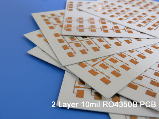 High frequency PCB Rogers 10mil 0.254mm RO4350B Double Sided RF PCB