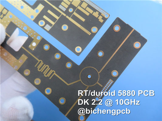 2개의 층 고주파 회로판 RT/Duroid 5880 ENIG PCB