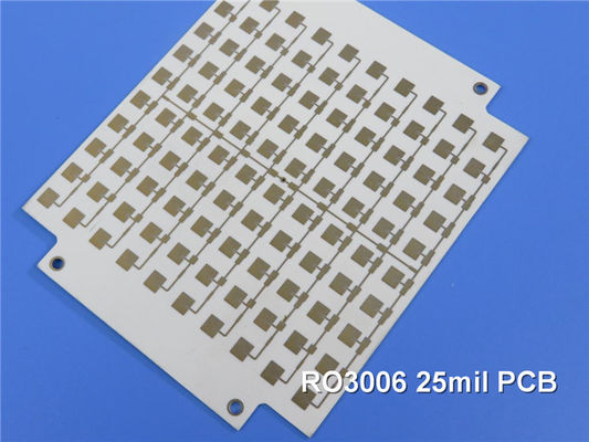 로저스 25 밀리리터 RO3006 침지 금 PCB 100% 전기시험