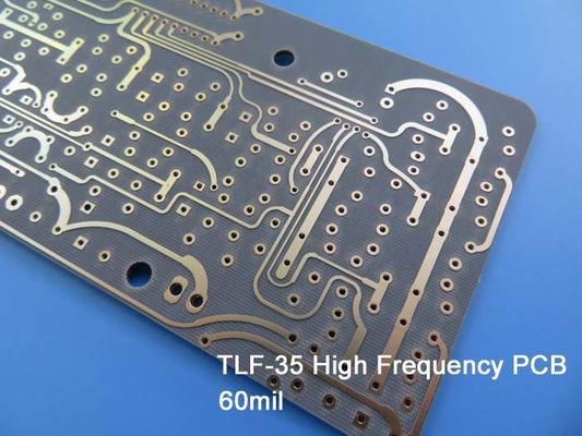 30 밀리 TLF-35A 맞춤형 PCB 프로토타입 녹색 솔더마스크 몰입 금