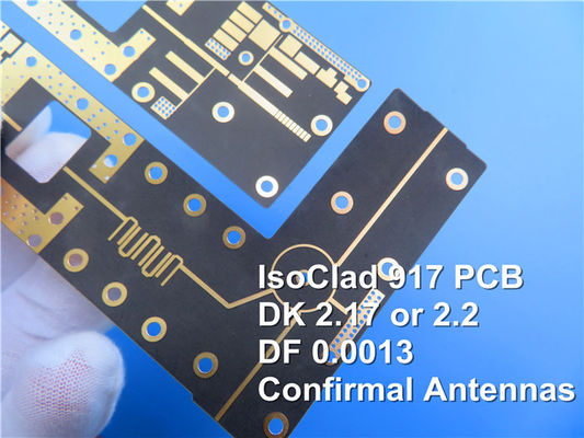 이중 면 PCB 31mil IsoClad 917 RF 회로판 ENIG 표면
