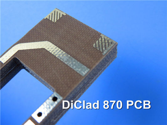 0.8mm 디클라드 870 RF PCB ENEPIG을 가진 이중층 딱딱한 보드