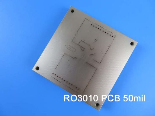 마이크로 웨이브 및 RF 애플리케이션을 위한 50 밀리 로저스 RO3010 PCB