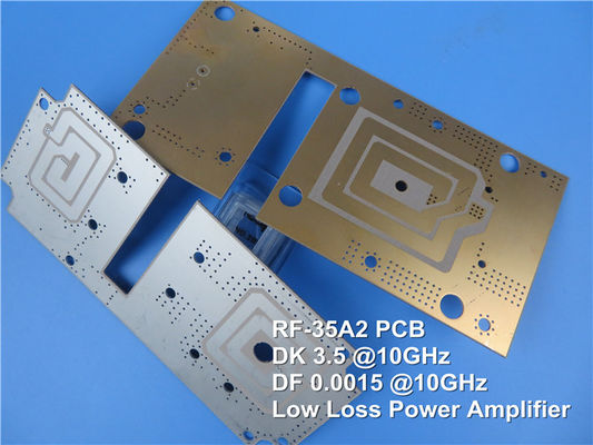 5 밀리 RF-35A2 쌍면 PCB 몰입 은유 용조 마스크가 없습니다