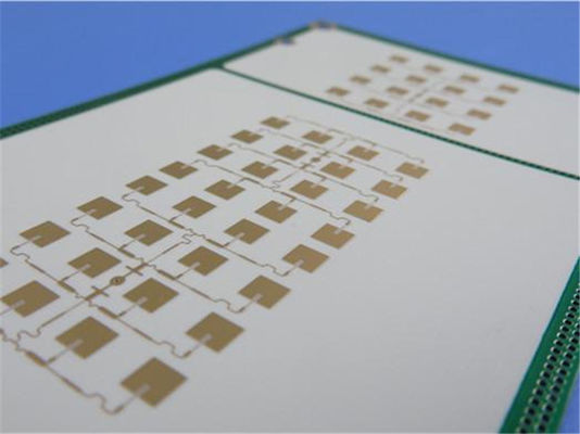 8밀리 RO4003C 고성능 PCB 2층 몰입 금 검은색 실크스크린