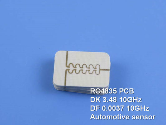 10밀리 RO4835 RF PCB 2층 회로 블루 솔더 마스크 몰입 금