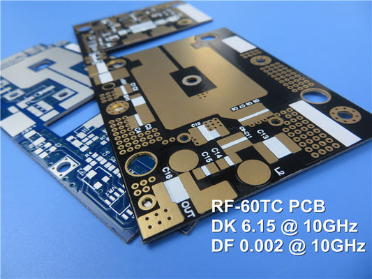 RF-60TC PCB 10mil 2층 몰입 틴 회로판