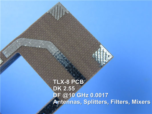 TLX-8 PCB 50mil 이중층 몰입 금 1OZ RF 회로