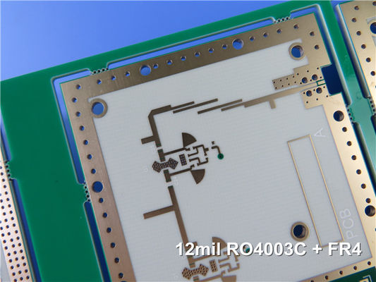 6층 하이브리드 PCB, RO4003C 및 FR4 물질 저항 제어