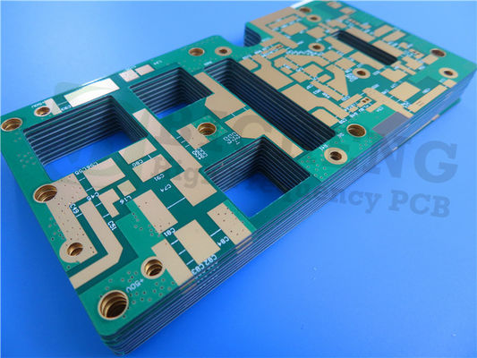 RT/Duroid 5880 및 RO4003C 소재 몰입 금과 함께 4층 하이브리드 PCB