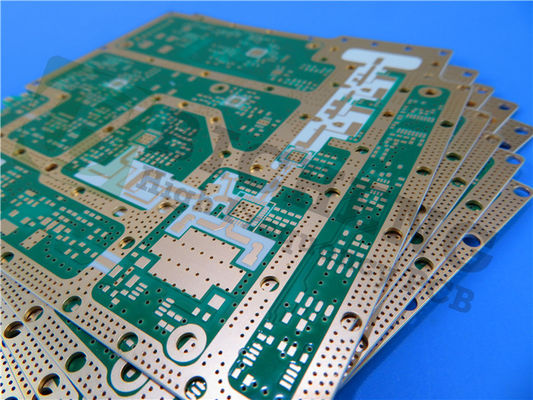 로저스 RO3203 PCB 20 밀리 그린 솔더마스크 몰입 틴