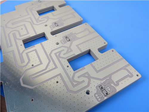 2층 PCB RF-30 로저스 40밀리 라미네이트 블랙 실크스크린 침수 틴