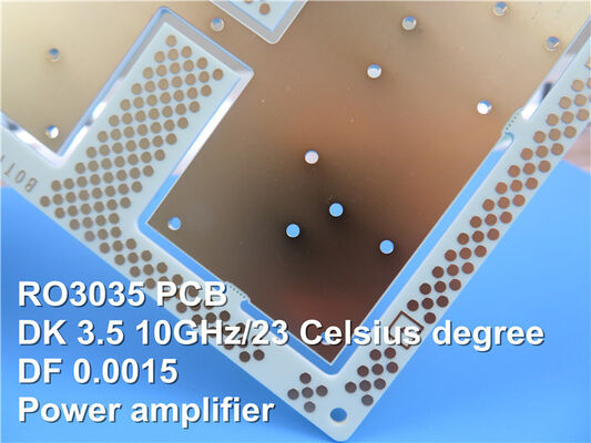 RO3035는 패치 안테나를 위한 PCB 보드 10 밀리리터 0.254 밀리미터 DK3.5 침지 금을 성교합니다