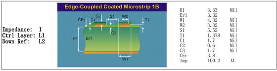 14층 M6 고속 PCB 저손실 소재 임피던스 제어