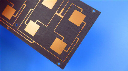 2층 F4BME220 PCB 0.1mm 초미세 녹색 솔더 마스크 몰입 금