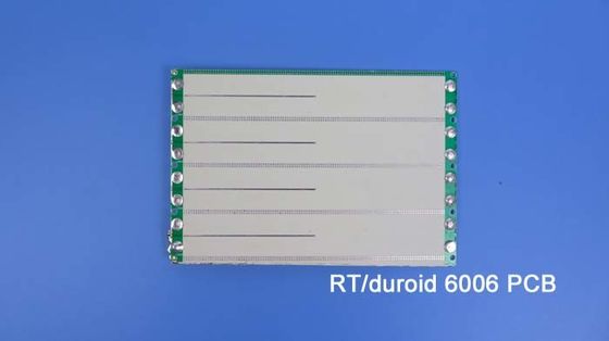 25밀리 RT 듀로이드 6006 RF PCB 녹색 용접 마스크와 몰입 금