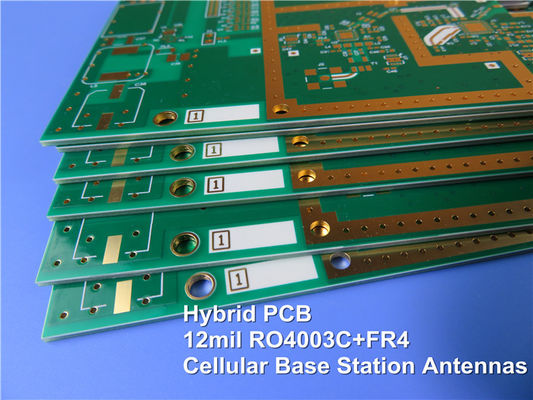 2.3mm 하이브리드 PCB RO3010 RO3006 및 RO4003C 기판에 구축