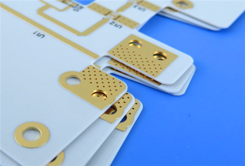 RF PCB 2층 20mil RO4835 기판 검정색 실크스크린 침수 금