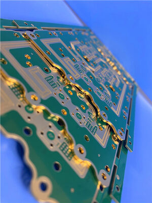 6층 RO4350B & IT180A 하이브리드 PCB 1.6mm 두꺼운 블라인드 비아 & 엣지 플래팅 고주파 보드