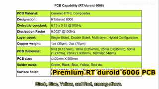 RT 듀로이드 6006 PCB